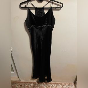 Black silk Dress